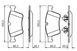 SET PLACUTE FRANA BOSCH 0 986 494 427 - Compatibil cu MERCEDES-BENZ