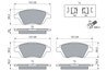 SET PLACUTE FRANA BOSCH 0 986 494 438 - Compatibil cu CITROEN, DS, PEUGEOT