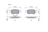 SET PLACUTE FRANA BOSCH 0 986 494 441 - Compatibil cu DACIA, MITSUBISHI, NISSAN, RENAULT