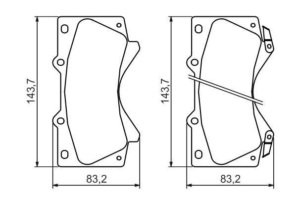 SET PLACUTE FRANA BOSCH 0 986 494 449 - Compatibil cu LEXUS, TOYOTA, TOYOTA (FAW)