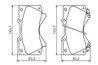 SET PLACUTE FRANA BOSCH 0 986 494 449 - Compatibil cu LEXUS, TOYOTA, TOYOTA (FAW)