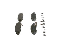 SET PLACUTE FRANA BOSCH 0 986 494 458 - Compatibil cu OPEL, SUBARU, SUZUKI, VAUXHALL
