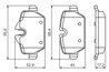 Set placute frana BOSCH 0 986 494 461