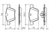 Set placute frana BOSCH 0 986 494 481
