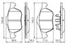 SET PLACUTE FRANA BOSCH 0 986 494 485 - Compatibil cu TOYOTA