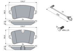 Set placute frana BOSCH 0 986 494 488