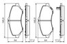 Set placute frana BOSCH 0 986 494 493
