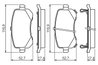 SET PLACUTE FRANA BOSCH 0 986 494 496 - Compatibil cu CHRYSLER, DODGE, FIAT