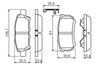 SET PLACUTE FRANA BOSCH 0 986 494 502 - Compatibil cu CHRYSLER, DODGE, JEEP, MITSUBISHI, PROTON