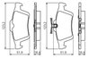 Set placute frana BOSCH 0 986 494 528