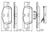 SET PLACUTE FRANA BOSCH 0 986 494 527 - Compatibil cu PEUGEOT