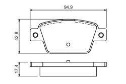 SET PLACUTE FRANA BOSCH 0 986 494 536 - Compatibil cu FIAT, LANCIA
