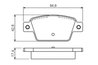 SET PLACUTE FRANA BOSCH 0 986 494 536 - Compatibil cu FIAT, LANCIA