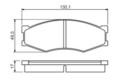 SET PLACUTE FRANA BOSCH 0 986 494 541 - Piesa auto compatibila cu mai multe marci