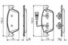 Set placute frana BOSCH 0 986 494 553