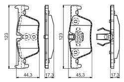 SET PLACUTE FRANA BOSCH 0 986 494 554 - Compatibil cu BMW