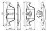 SET PLACUTE FRANA BOSCH 0 986 494 554 - Compatibil cu BMW