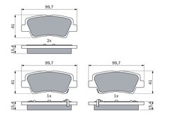 Set placute frana BOSCH 0 986 494 557
