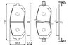 SET PLACUTE FRANA BOSCH 0 986 494 558 - Compatibil cu SUBARU