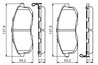 SET PLACUTE FRANA BOSCH 0 986 494 572 - Compatibil cu INFINITI, NISSAN, NISSAN (DFAC)