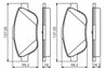 Set placute frana BOSCH 0 986 494 564