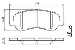 Set placute frana BOSCH 0 986 494 575