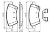 SET PLACUTE FRANA BOSCH 0 986 494 584 - Compatibil cu FIAT, SUZUKI