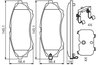 Set placute frana BOSCH 0 986 494 587