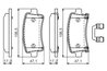 Set placute frana BOSCH 0 986 494 586