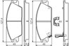SET PLACUTE FRANA BOSCH 0 986 494 620 - Compatibil cu HONDA, HYUNDAI, INOKOM, SUBARU
