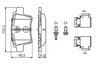 SET PLACUTE FRANA BOSCH 0 986 494 622 - Compatibil cu CITROEN