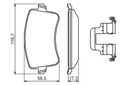 SET PLACUTE FRANA BOSCH 0 986 494 637 - Compatibil cu AUDI