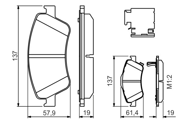 SET PLACUTE FRANA BOSCH 0 986 494 638 - Compatibil cu TOYOTA