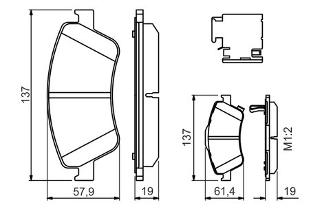 SET PLACUTE FRANA BOSCH 0 986 494 638 - Compatibil cu TOYOTA