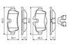 Set placute frana BOSCH 0 986 494 645