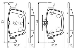 Set placute frana BOSCH 0 986 494 659