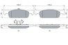 SET PLACUTE FRANA BOSCH 0 986 494 661 - Compatibil cu DACIA, RENAULT, SMART