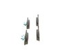 SET PLACUTE FRANA BOSCH 0 986 494 661 - Compatibil cu DACIA, RENAULT, SMART
