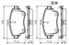 Set placute frana BOSCH 0 986 494 663