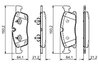 SET PLACUTE FRANA BOSCH 0 986 494 672 - Compatibil cu MERCEDES-BENZ