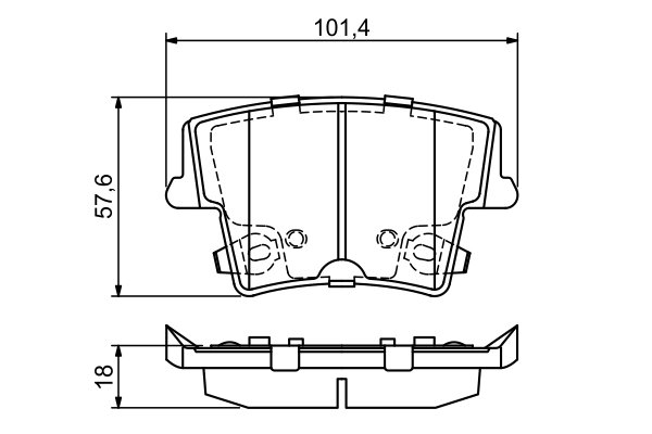 SET PLACUTE FRANA BOSCH 0 986 494 678 - Compatibil cu CHRYSLER, DODGE