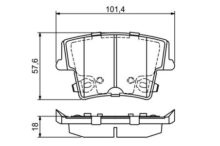 SET PLACUTE FRANA BOSCH 0 986 494 678 - Compatibil cu CHRYSLER, DODGE