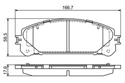 Set placute frana BOSCH 0 986 494 686