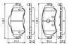Set placute frana BOSCH 0 986 494 690