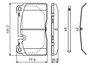 Set placute frana BOSCH 0 986 494 694