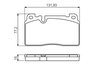 Set placute frana BOSCH 0 986 494 702
