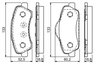 Set placute frana BOSCH 0 986 494 713