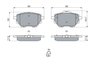 Set placute frana BOSCH 0 986 494 716