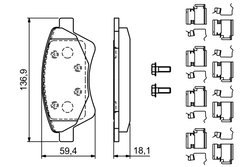 SET PLACUTE FRANA BOSCH 0 986 494 725 - Compatibil cu RENAULT