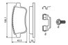 Set placute frana BOSCH 0 986 494 735